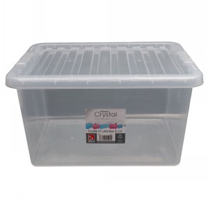 Wham Crystal Plastic Storage Box & Lid Size 09 (31 Litre)